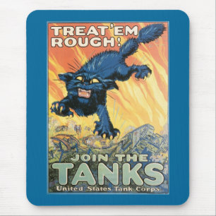 Leckerei 'Em Rough - Join the Tanks! Mousepad