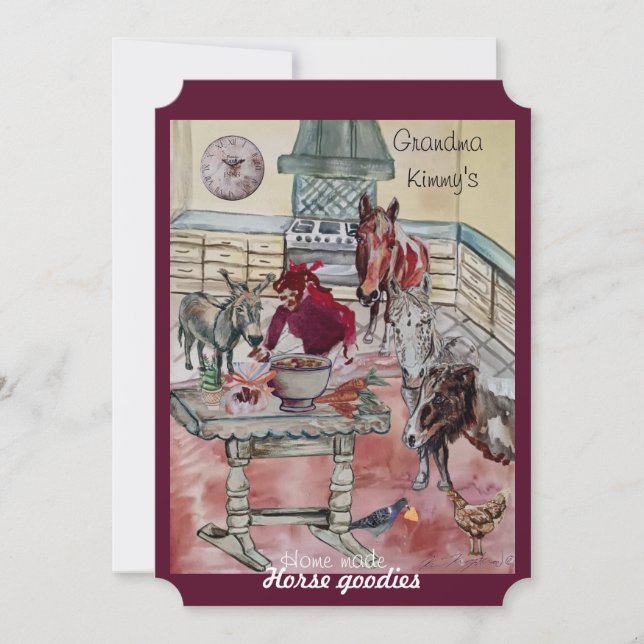 Leckerei Feiertagskarte (Vorderseite)