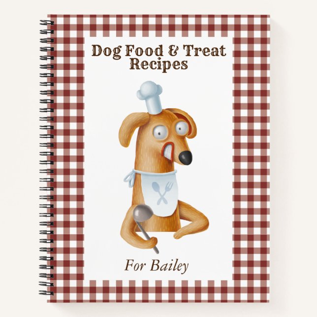 Leckerei für Hunde Rezepte Kochbuch Notizbuch (Vorderseite)