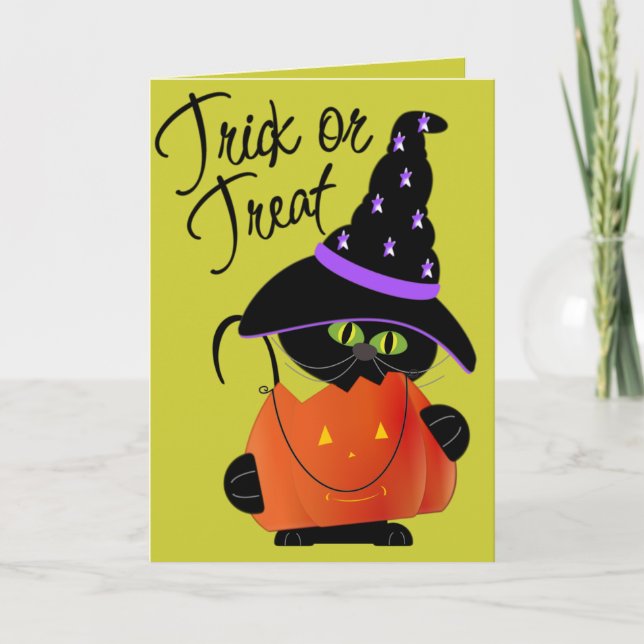 Leckerei-Halloween-Gruß-Karte des Trick-r Karte (Vorderseite)