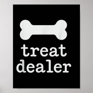 Leckerei Händlerangebot mit grafischer Paw-Grafik Poster