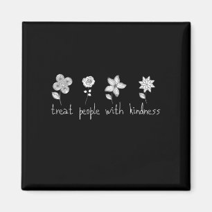 Leckerei Menschen mit freundlicher Blume Magnet