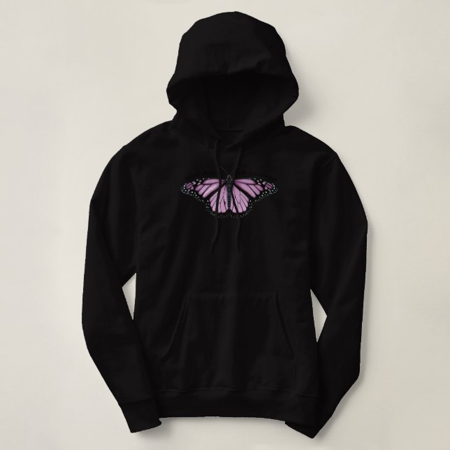 Leckerei Menschen mit Freundlichkeit Lila Schmette Hoodie (Design vorne)