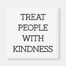 Leckerei Menschen mit Freundlichkeit - Schwarze Ty Magnet