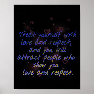 Leckerei mit Liebe und Achtung Poster