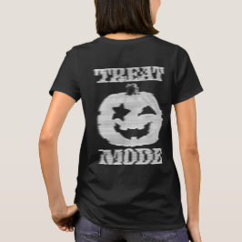 Leckerei Mode Glitchy Pumpkin Front & Back T-Shirt