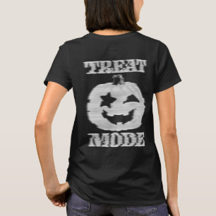 Leckerei Mode Glitchy Pumpkin Front & Back T-Shirt