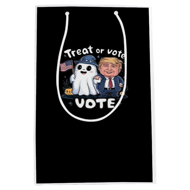 Leckerei oder Abstimmung, spöttischer Trumpkin, Ha Mittlere Geschenktüte (Vorderseite)