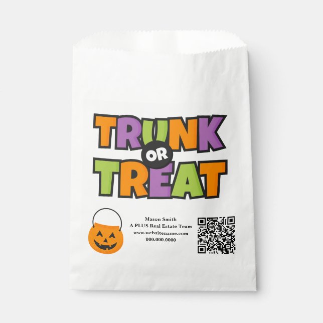Leckerei QR Code Business Corporate Party Event Geschenktütchen (Vorderseite)