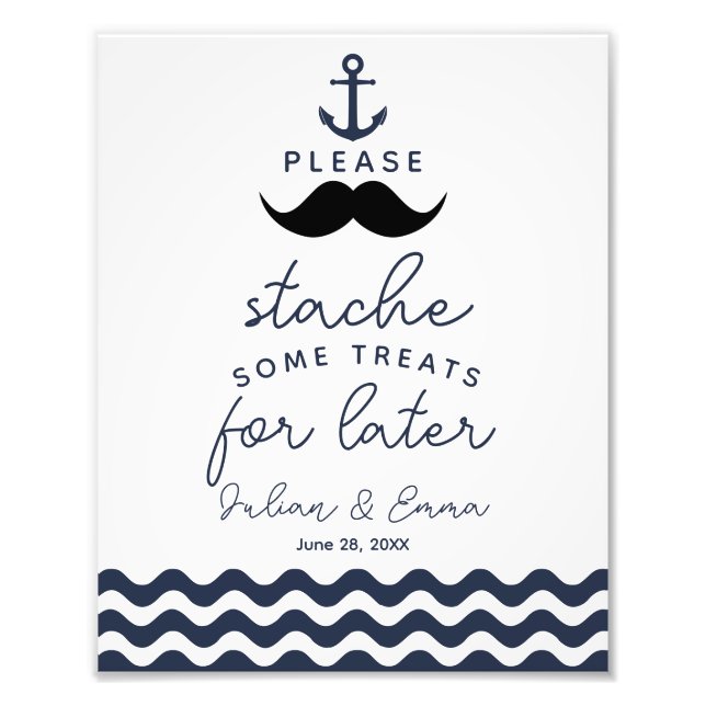 Leckerei Schild Süßigkeiten Bar Marine nautische (Vorne)