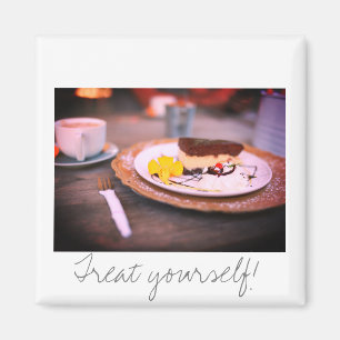 Leckerei selbst Kaffee-Käsekuchen-Magnet Magnet