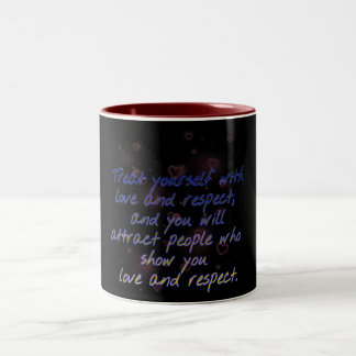 Leckerei Sie Liebe und Respekt Tasse zwei Töne