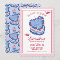 Leckerei Sie selbst Vintager Kuchen Geburtstag Ein