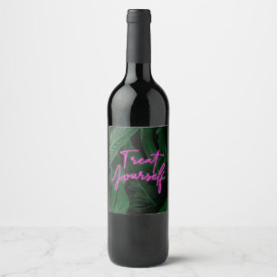 Leckerei Sie selbst Weinkennzeichen Neon Tropical Weinetikett