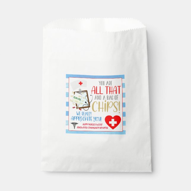 Leckerei-Taschen für Krankenpflege Chips Geschenktütchen (Vorderseite)
