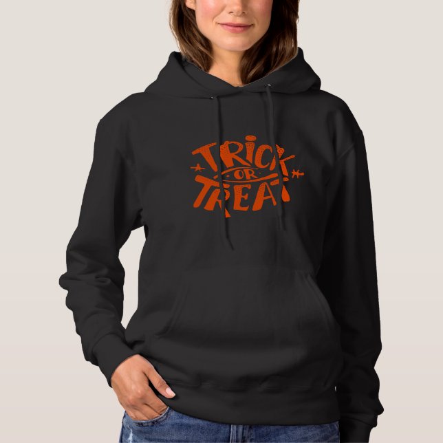 Leckerei-Trick-Spaß-Schriftrolle Hoodie (Vorderseite)