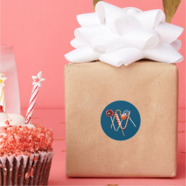 Leckereien Blau Sticker