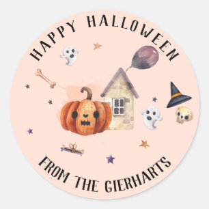 Leckereien Custom Happy Halloween Party Runder Aufkleber