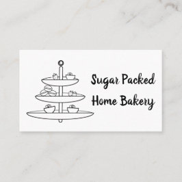 Leckereien der Bäckerei auf einer Business Card Visitenkarte