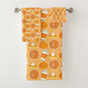Leckereien der Herbstsaison Badhandtuch Set