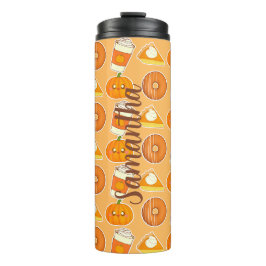 Leckereien der Herbstsaison Thermosbecher