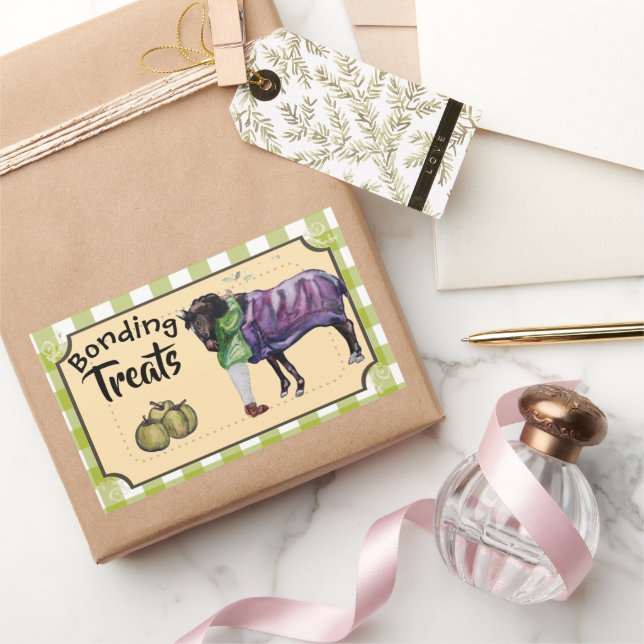 Leckereien Rechteckiger Aufkleber (Schenken)