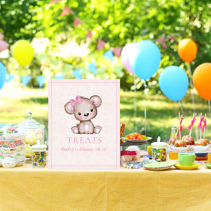 Leckereien Tisch Niedlich Girl Bear Baby Shoster Poster