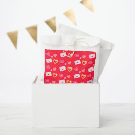 Leckereien und Liebe am Roten und Roten Valentinst Geschenktütchen
