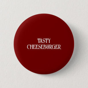 Leckerer Cheeseburger-Button Button