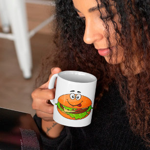 Leckerer Hamburger Kaffeebecher Kaffeetasse