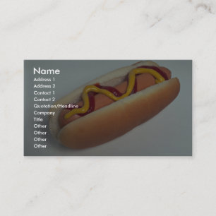 Leckerer Hotdog Visitenkarte
