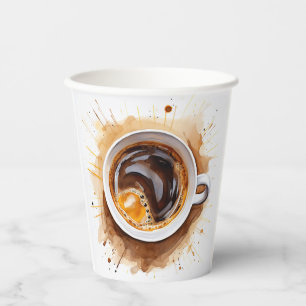 Leckerer Java-Kaffee Pour-Over-Bohnen Cup O Joe Ca Pappbecher