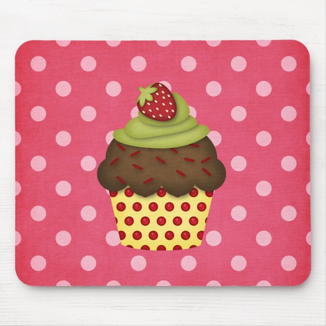 leckerer kleiner Kuchen Mousepad (Vorne)
