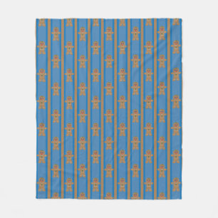 Leckerer und lustiger Lebkuchenmann Fleecedecke
