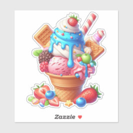 leckeres Eis Aufkleber
