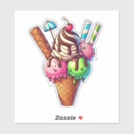 leckeres Eis Aufkleber