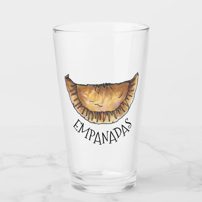 Leckeres Empanadas Spanisch Lateinamerikanisches G Glas (Vorderseite)