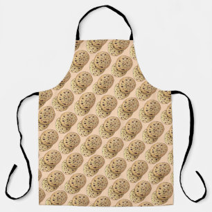 Leckeres Knoblauch Naan Brot Indian Flatbrei Bäcke Schürze