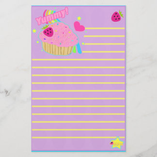 Leckeres Kuchen-Briefpapier Briefpapier