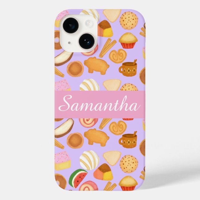 Leckeres mexikanisches Pan Dulce Süßbrot Case-Mate iPhone 14 Hülle (Rückseite)