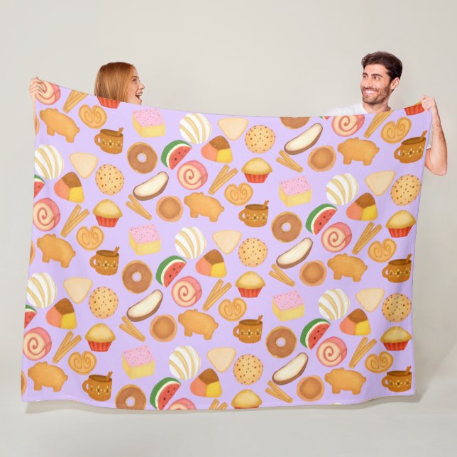 Leckeres mexikanisches Pan Dulce Süßbrot Fleecedecke (Beispiel)