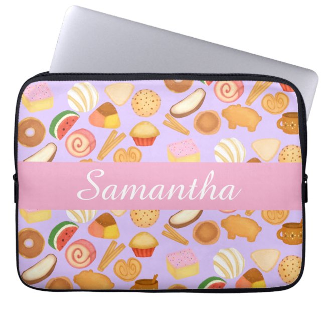 Leckeres mexikanisches Pan Dulce Süßbrot Laptopschutzhülle (Vorderseite)
