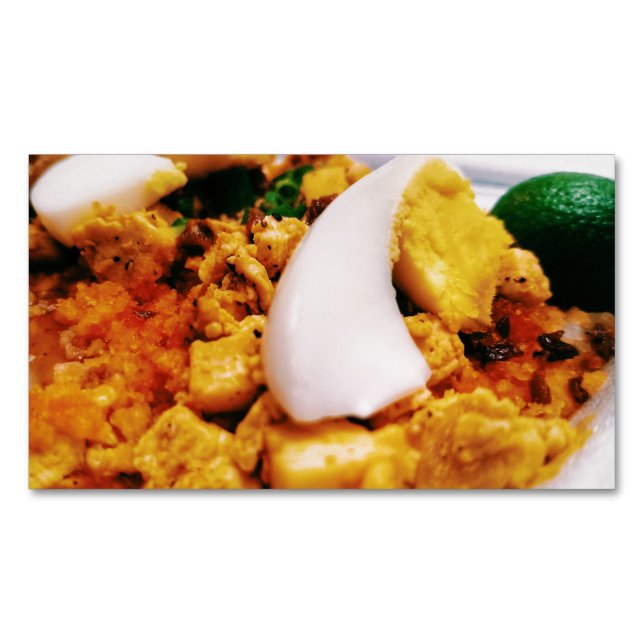 Leckeres Palabok Disc Pinoy Food Business Magnet (Vorderseite)