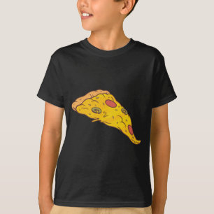 Leckeres Stück Pizza Cartoon Design T-Shirt
