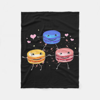 Leckeres süßes Cheerleading-Macaron-Geschenk Fleecedecke