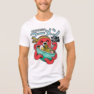 Leckerster Ramen Oktopus – Kawaii japanische Nudel Tri-Blend Shirt