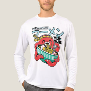 Leckerster Ramen Oktopus – Kawaii japanische Nudel Tri-Blend Shirt