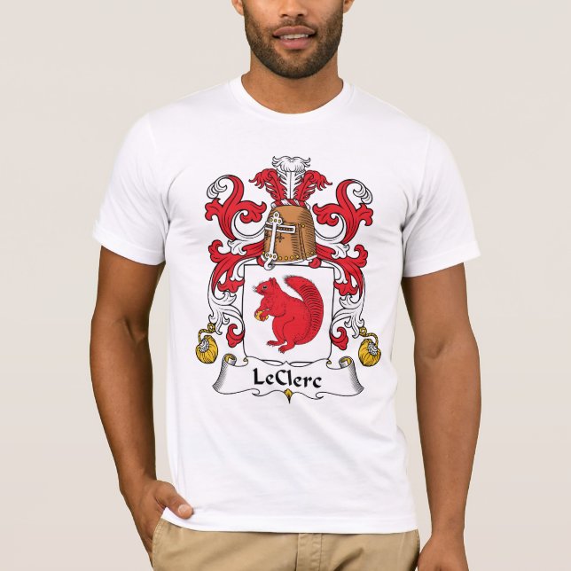 LeClerc Familienwappen T-Shirt (Vorderseite)