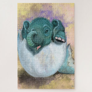 L'éclosion d'éléphants de l'oeuf Jigsaw Puzzle