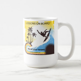 "Leçons à bord" de courbure votre tasse de genoux